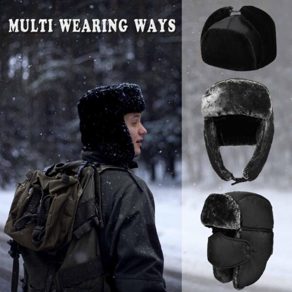 Unisex Winter Ear Flap, Trooper, Trapper Hat, Keeping Warm While Skating, Skiing Other Outdoor Activities - Image 7