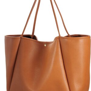 Oversize Vegan Leather Tote Women Weekender Bag Shopper Handbag Travel Purse